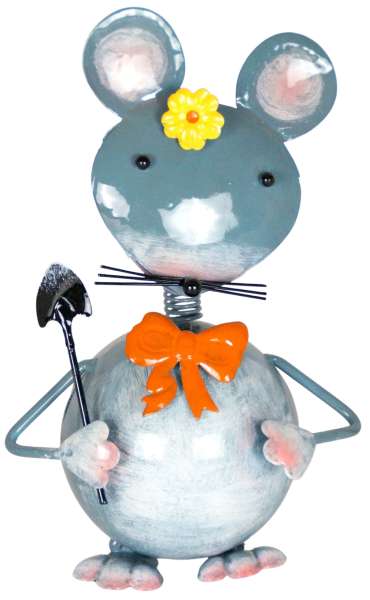 Putzige Maus Lotta ca. 24 cm - Dekofigur